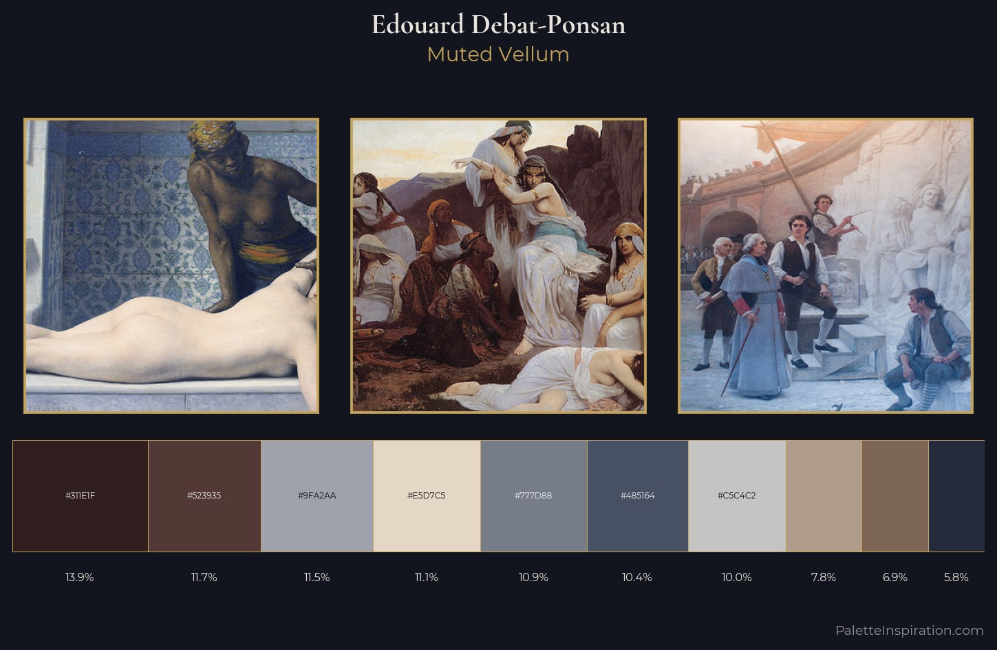 Edouard Debat-Ponsan Palette 2 — Muted Vellum