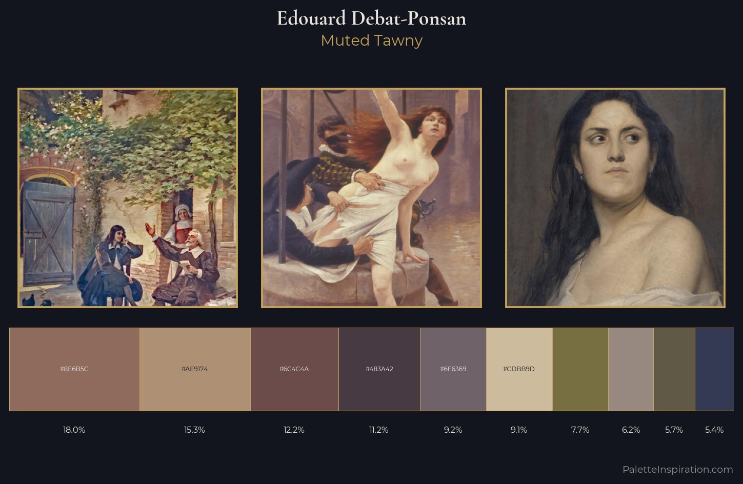 Edouard Debat-Ponsan Palette 3 — Muted Tawny