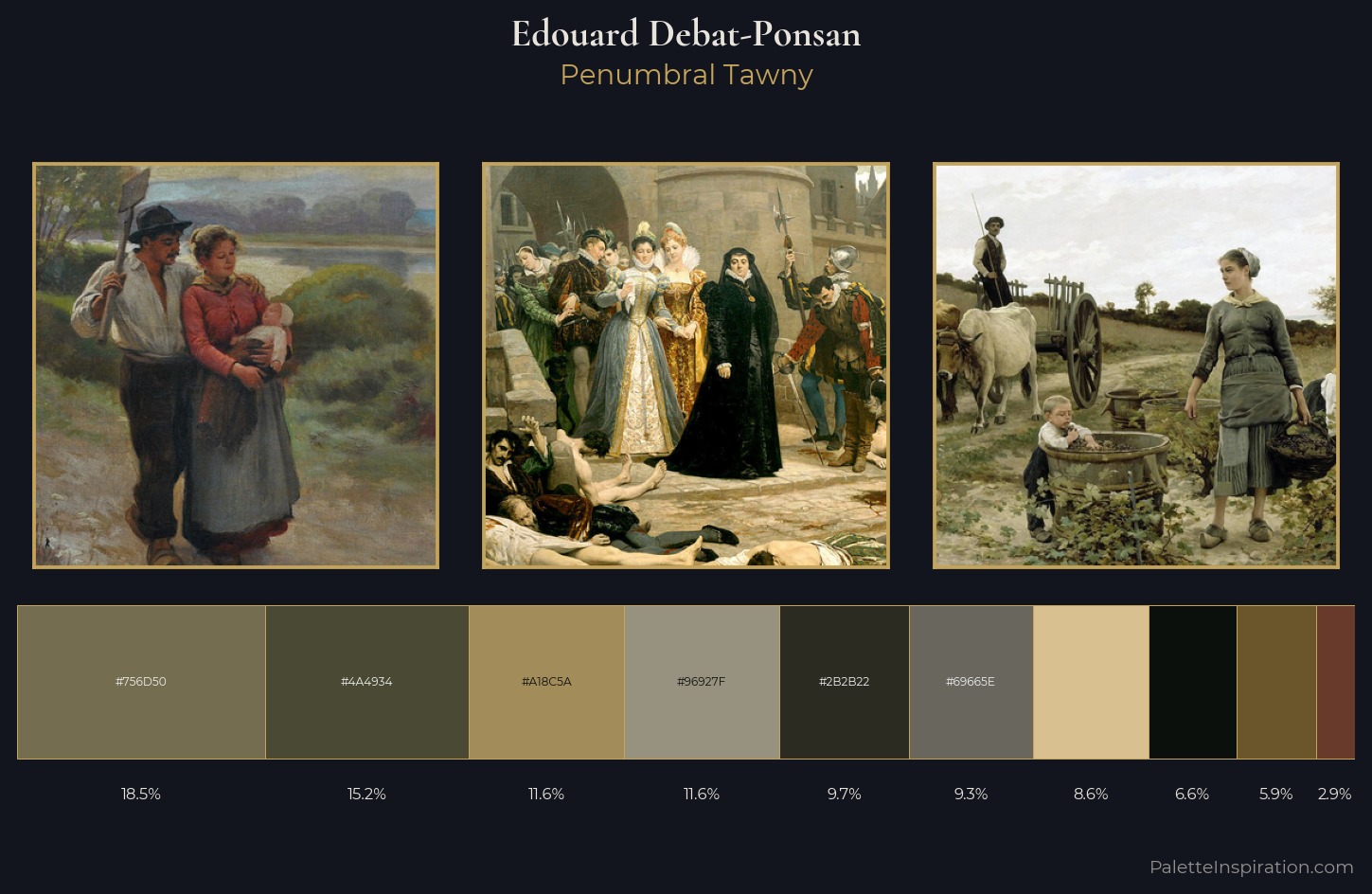Edouard Debat-Ponsan Palette 5 — Penumbral Tawny