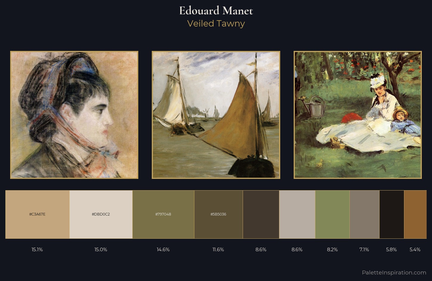 Edouard Manet Palette 6 — Veiled Tawny