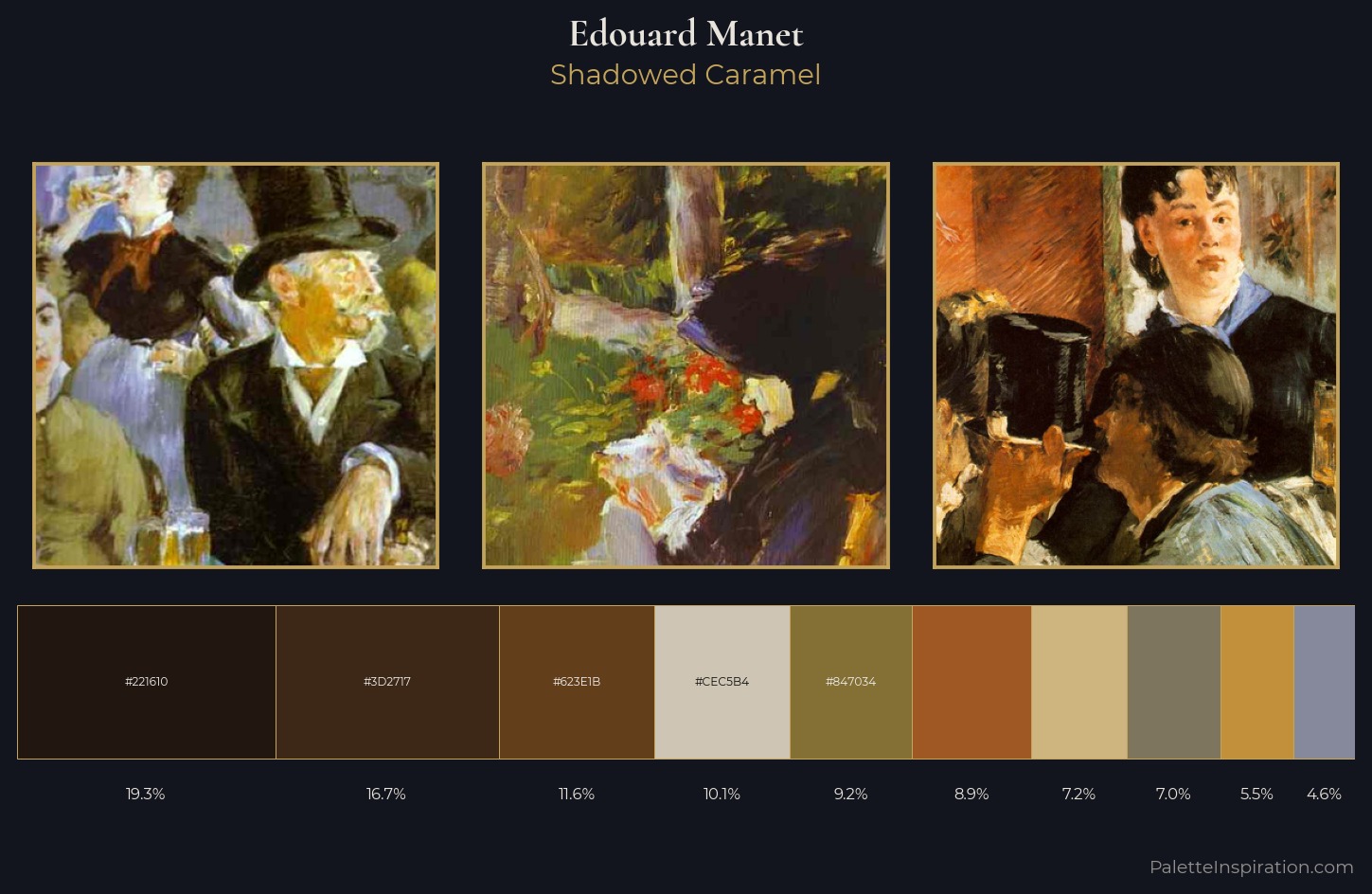 Edouard Manet Palette 10 — Shadowed Caramel