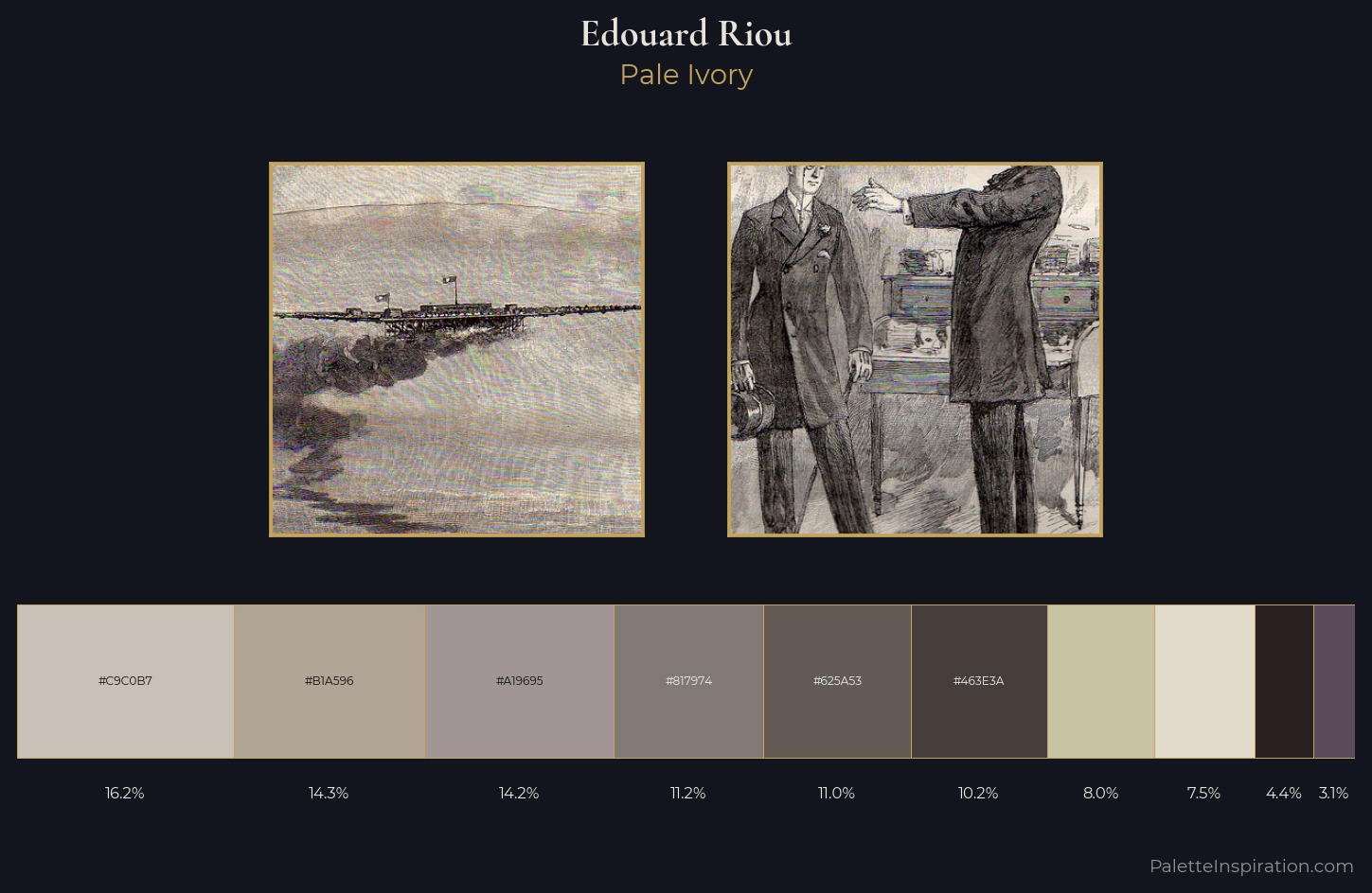 Edouard Riou Palette 1 — Pale Ivory
