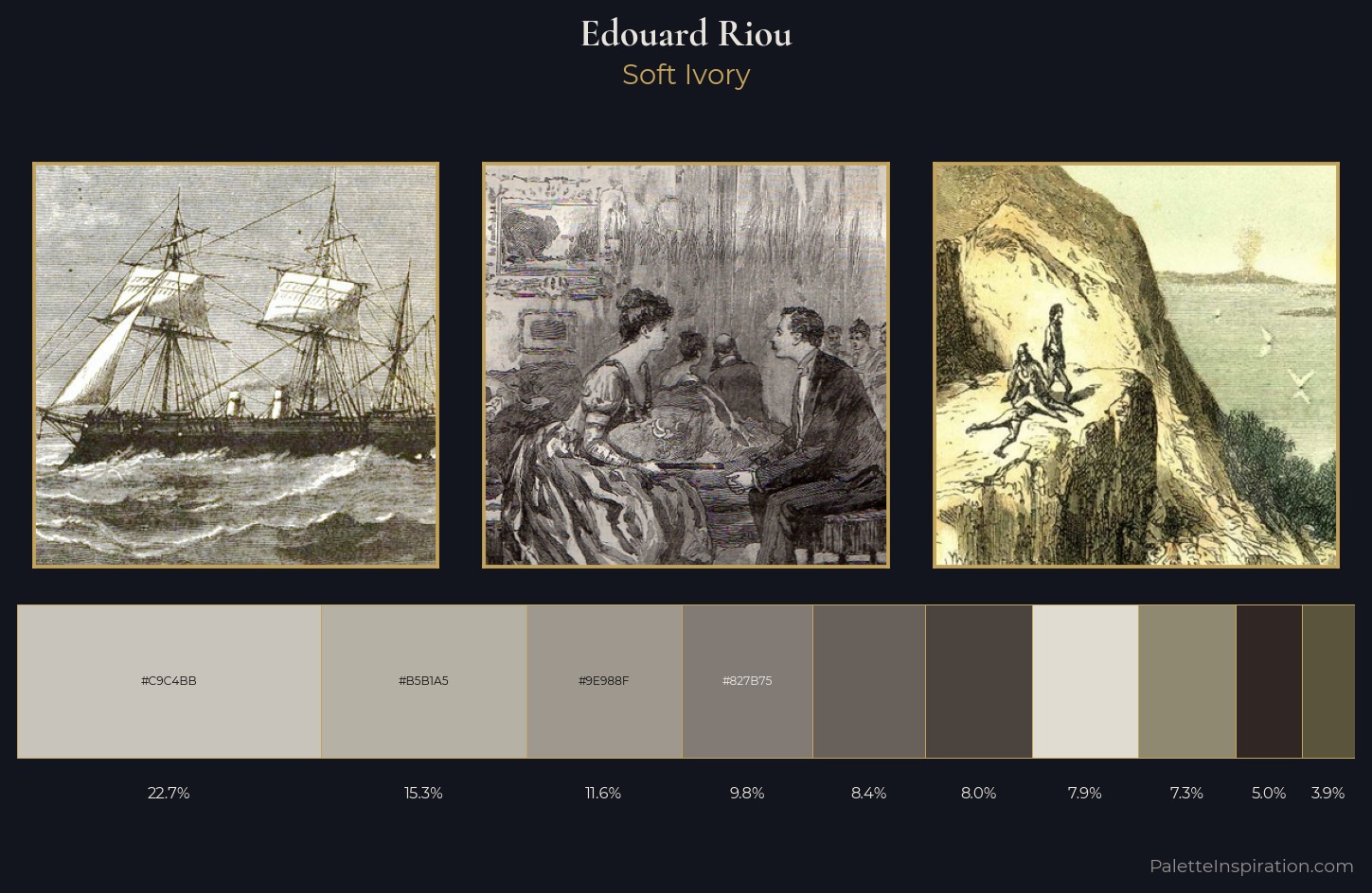 Edouard Riou Palette 2 — Soft Ivory