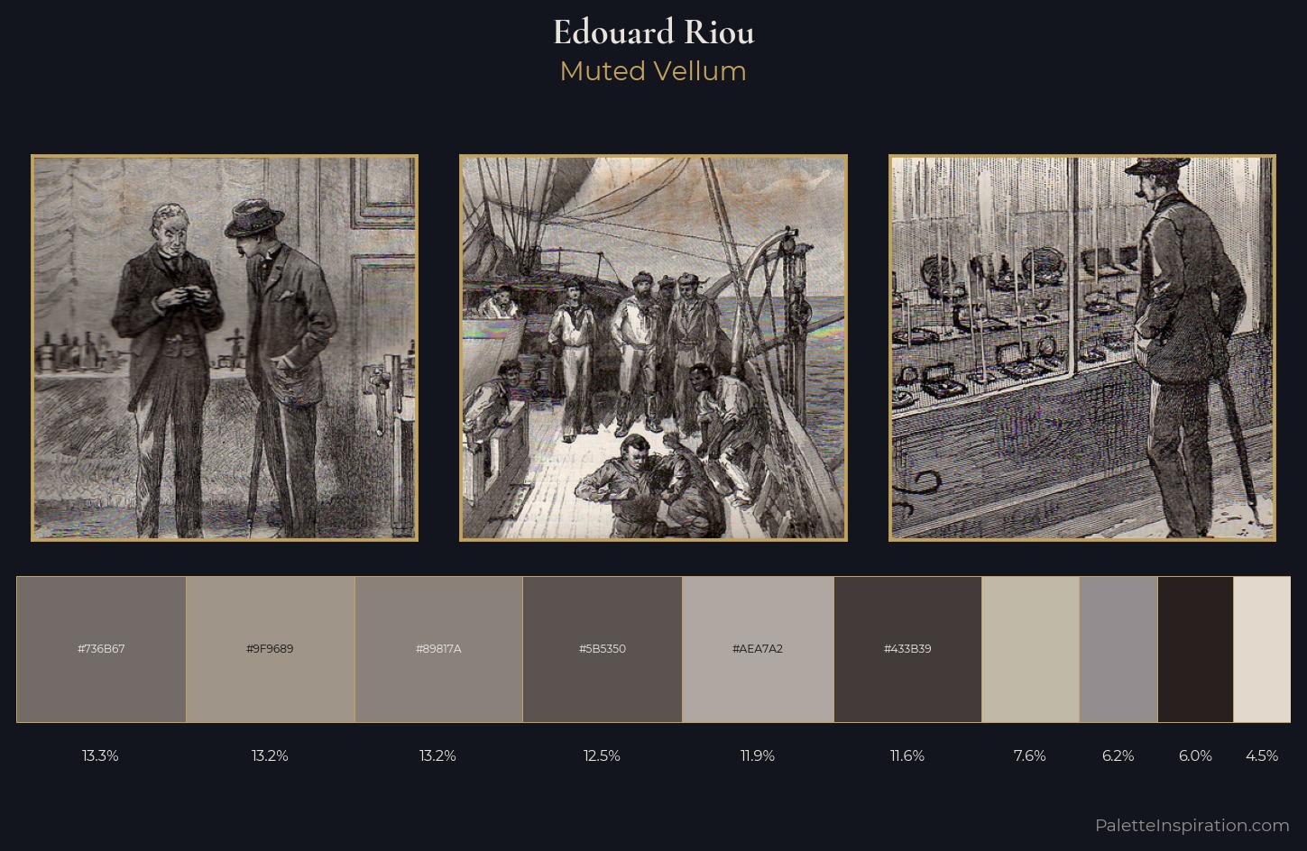Edouard Riou Palette 3 — Muted Vellum