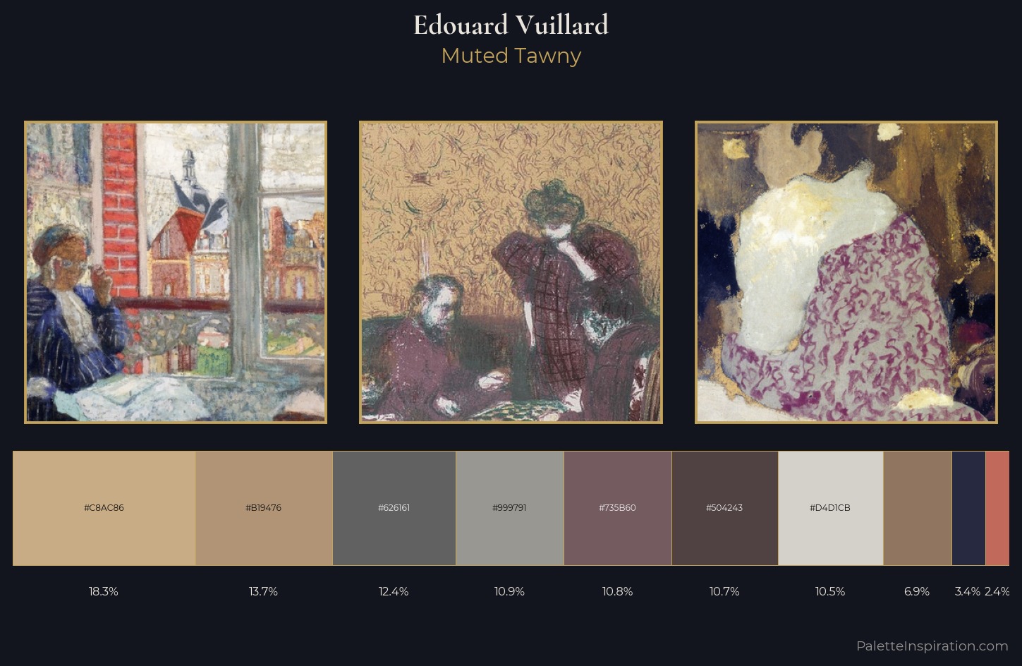 Edouard Vuillard Palette 3 — Muted Tawny