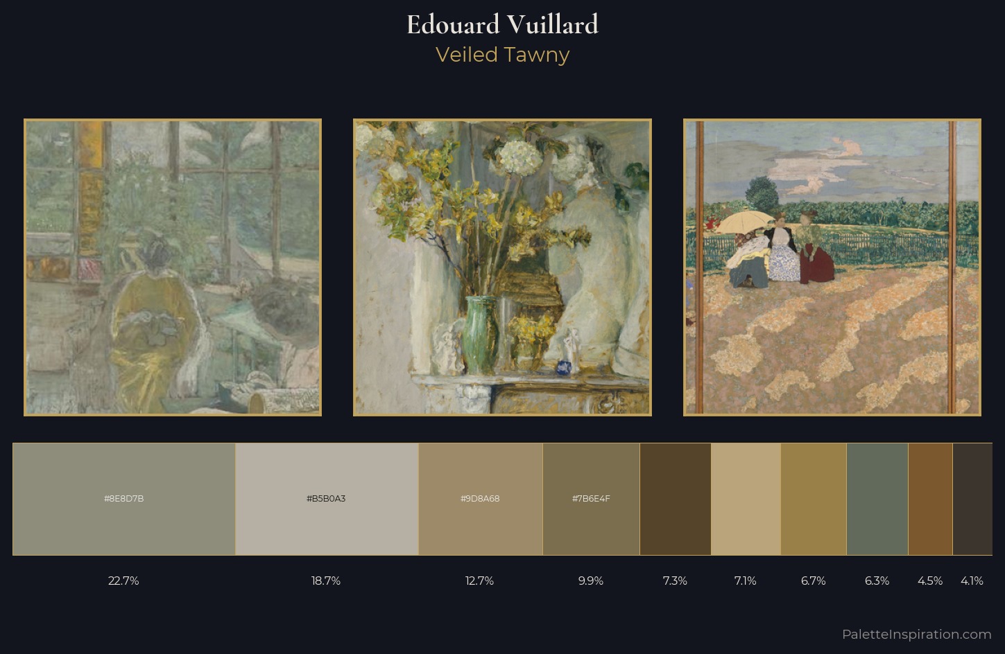 Edouard Vuillard Palette 4 — Veiled Tawny