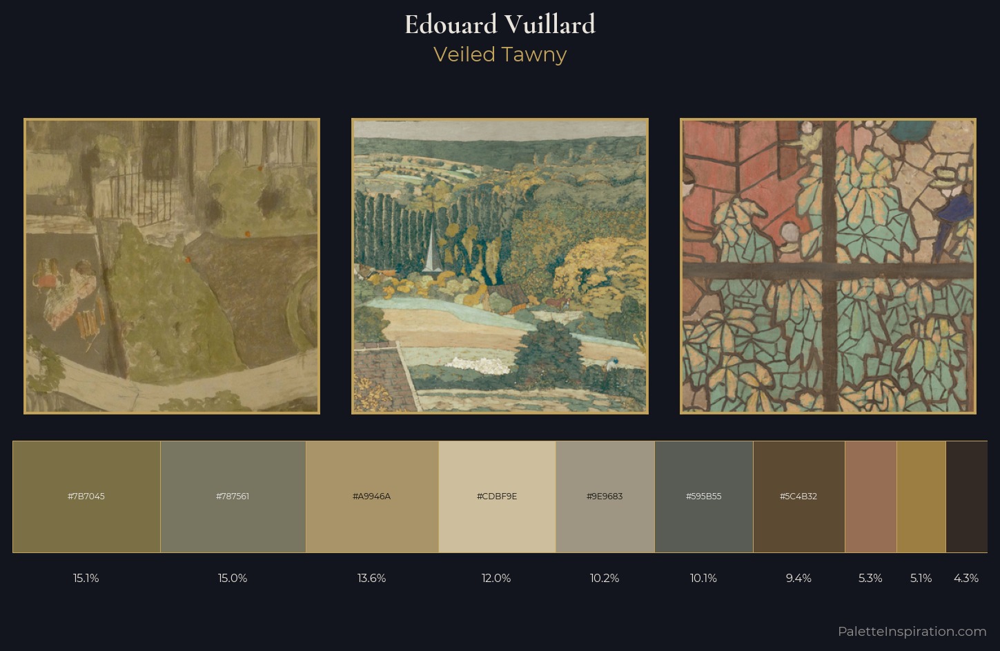 Edouard Vuillard Palette 7 — Veiled Tawny