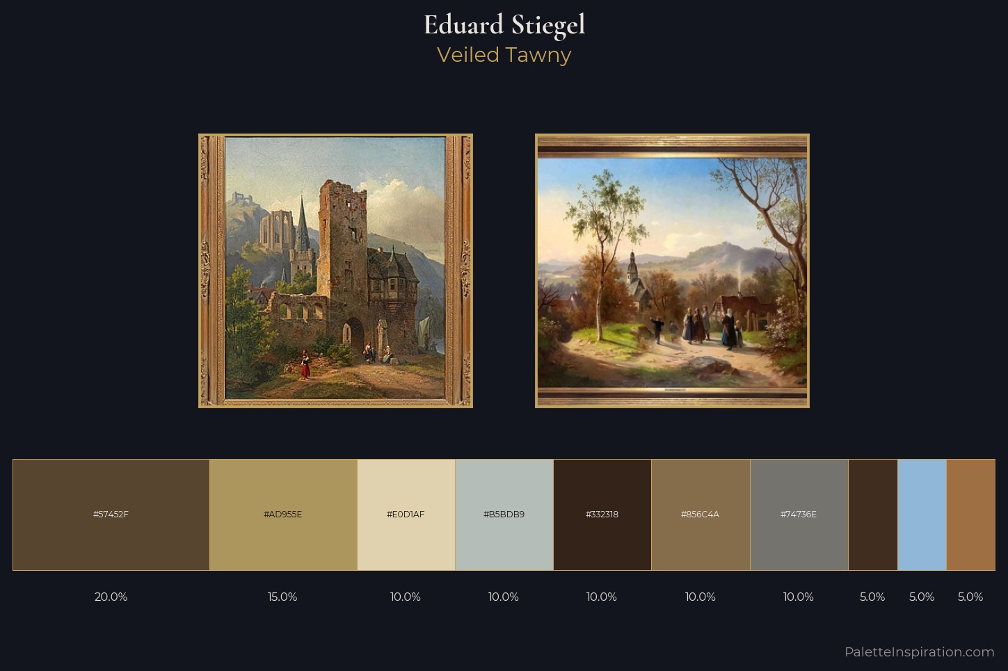 Eduard Stiegel Master Palette — Veiled Tawny
