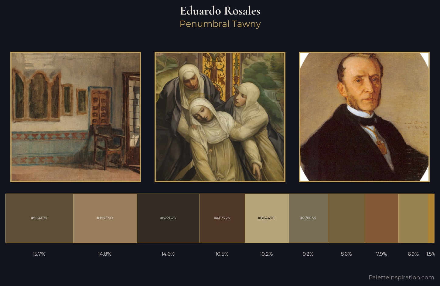 Eduardo Rosales Palette 3 — Penumbral Tawny