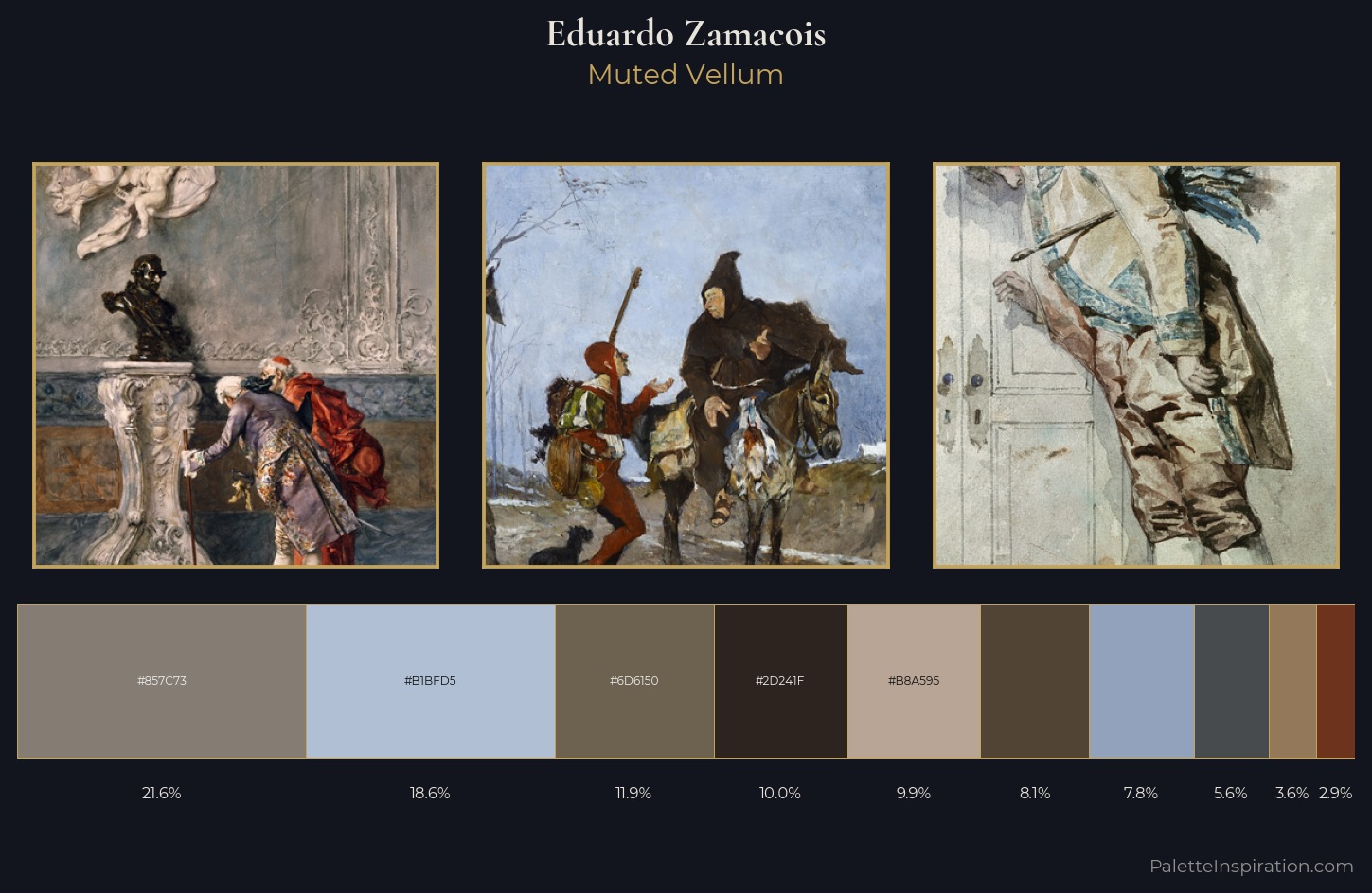 Eduardo Zamacois Palette 2 — Muted Vellum