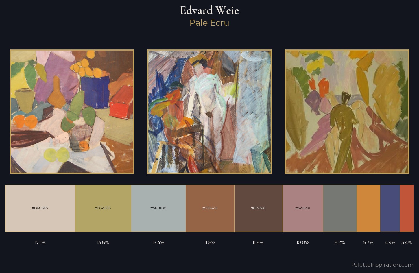 Edvard Weie Palette 1 — Pale Ecru