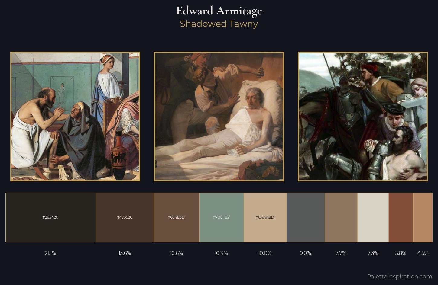 Edward Armitage Palette 2 — Shadowed Tawny