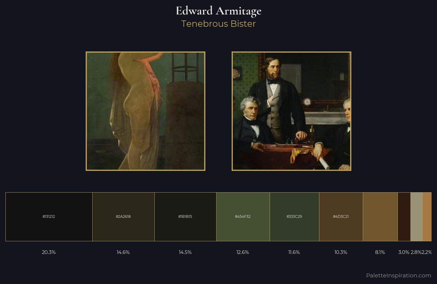 Edward Armitage Palette 5 — Tenebrous Bister