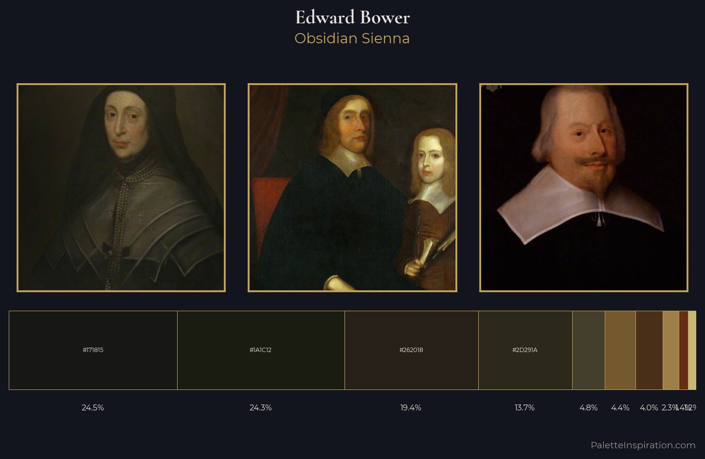 Edward Bower Palette 4 — Obsidian Sienna