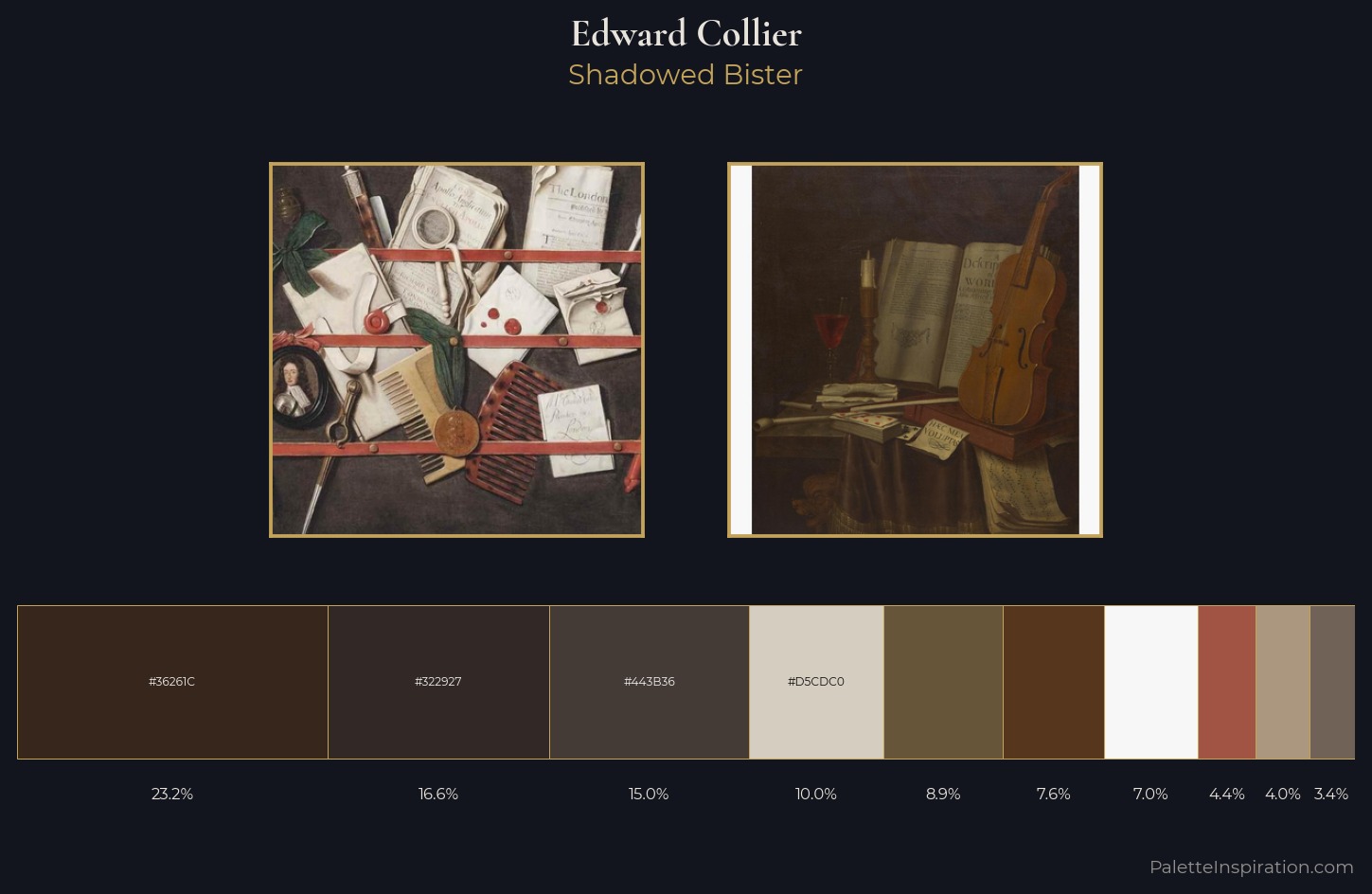 Edward Collier Palette 2 — Shadowed Bister