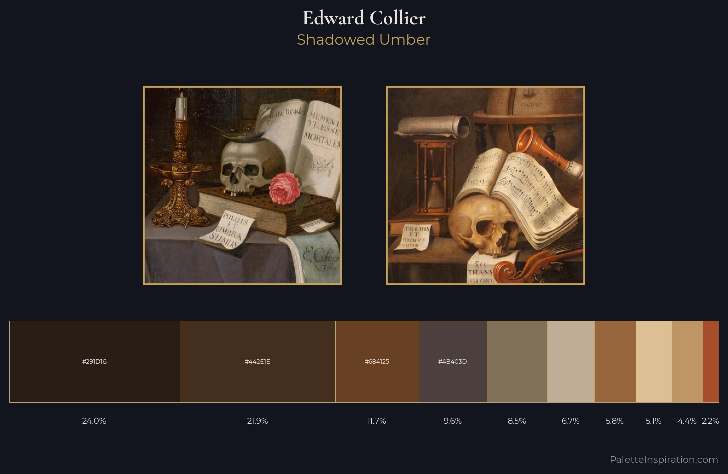 Edward Collier Palette 3 — Shadowed Umber