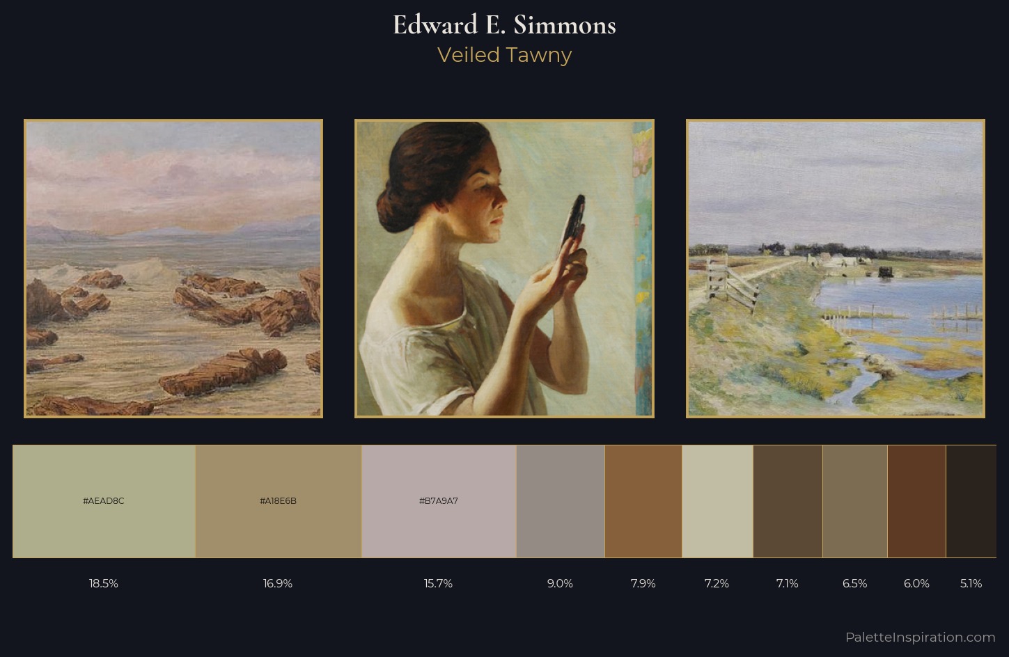 Edward E. Simmons Palette 5 — Veiled Tawny