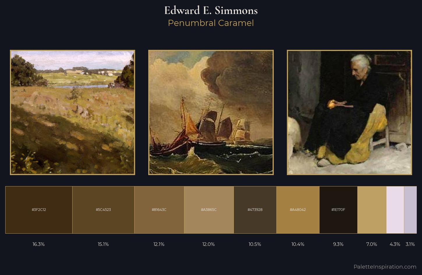 Edward E. Simmons Palette 6 — Penumbral Caramel