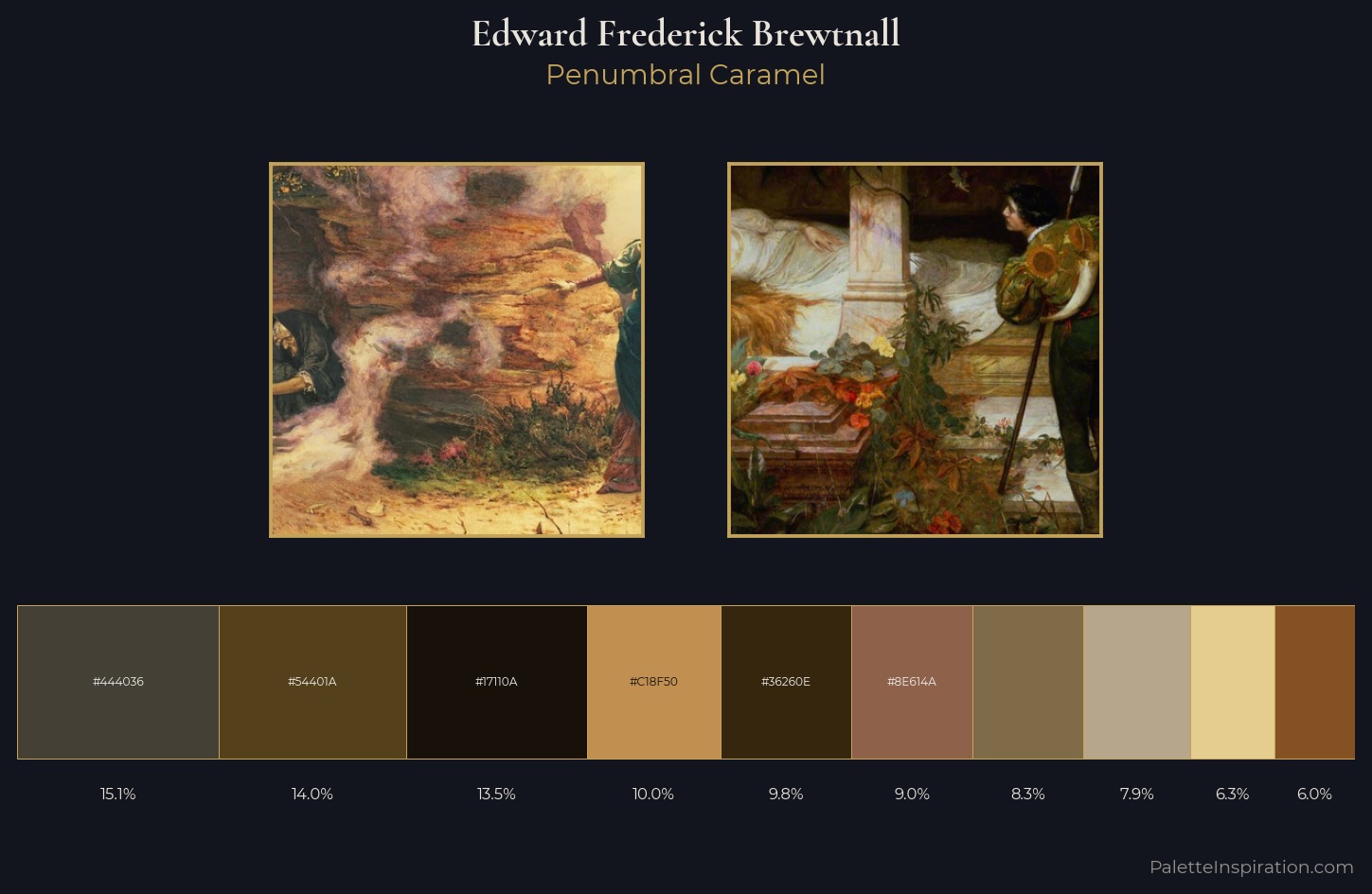 Edward Frederick Brewtnall Palette 2 — Penumbral Caramel