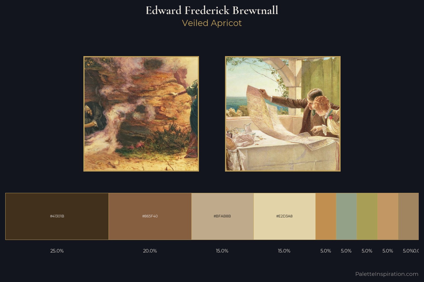 Edward Frederick Brewtnall Master Palette — Veiled Apricot