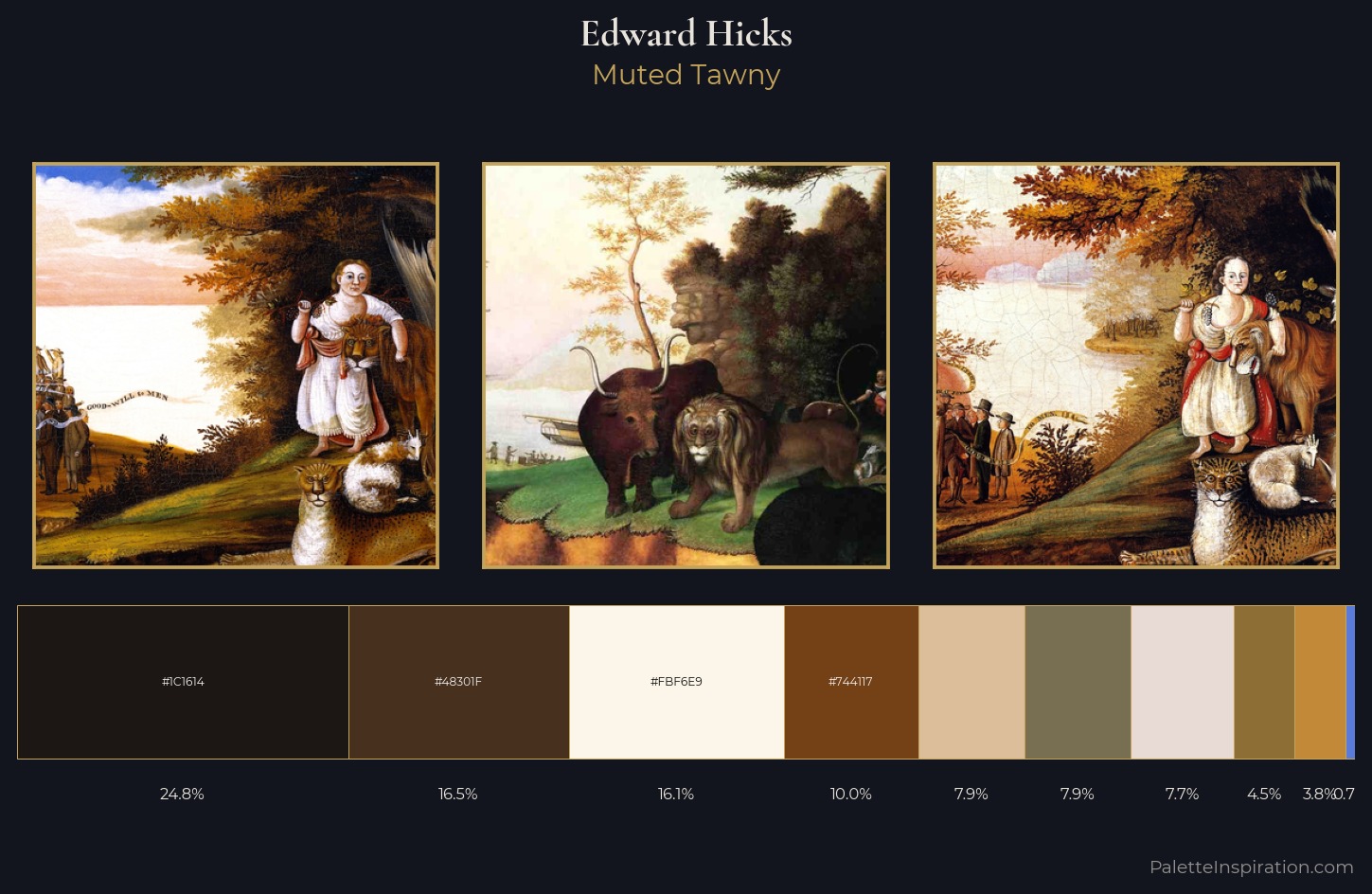 Edward Hicks Palette 2 — Muted Tawny