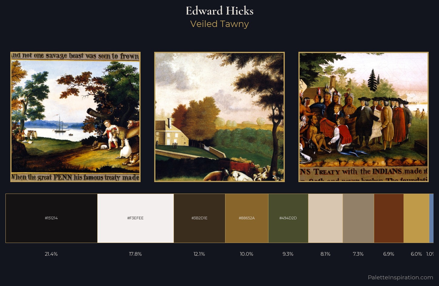 Edward Hicks Palette 6 — Veiled Tawny