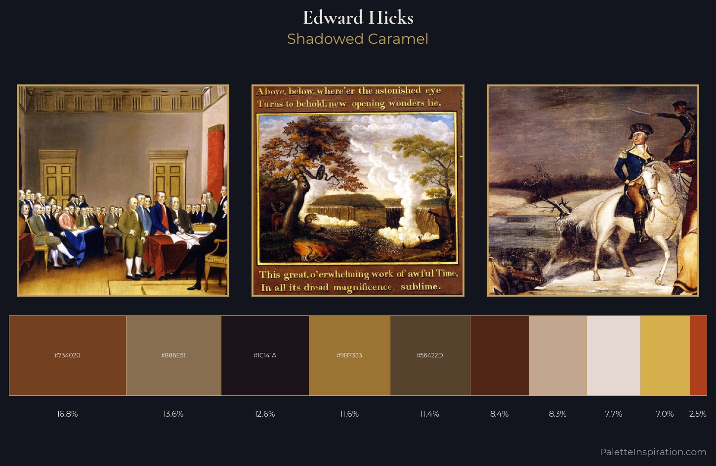 Edward Hicks Palette 7 — Shadowed Caramel