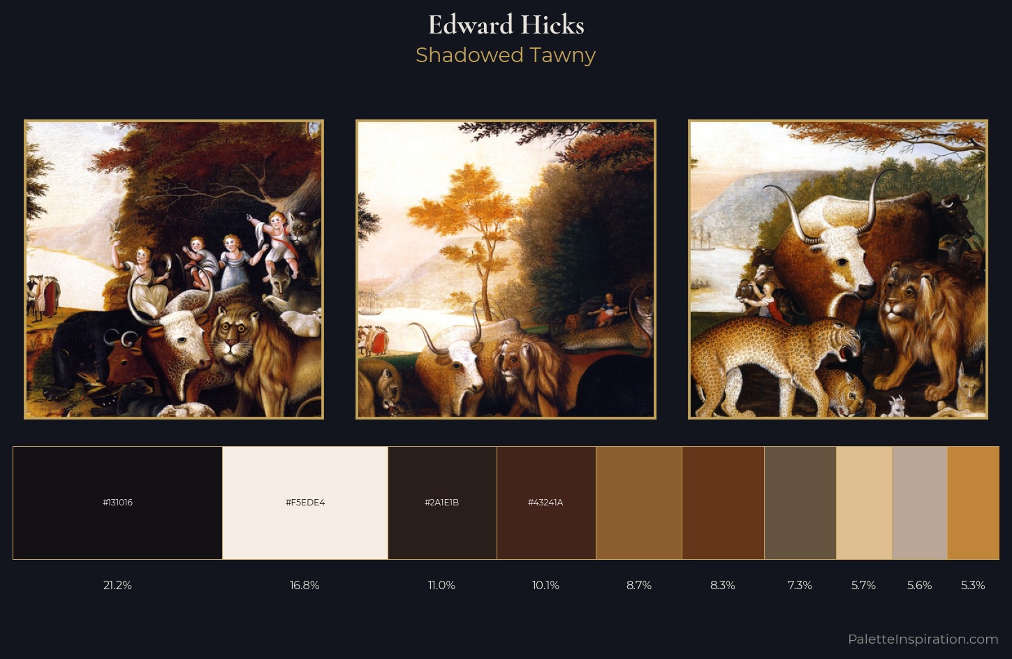 Edward Hicks Palette 8 — Shadowed Tawny