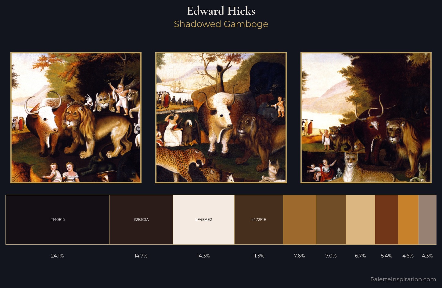 Edward Hicks Palette 9 — Shadowed Gamboge