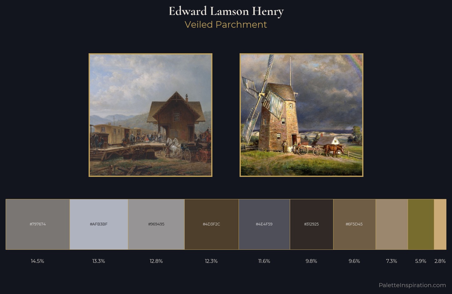 Edward Lamson Henry Palette 3 — Veiled Parchment