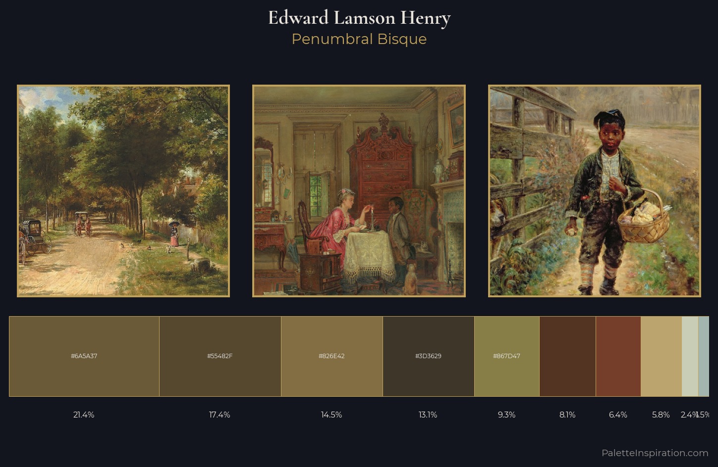 Edward Lamson Henry Palette 4 — Penumbral Bisque