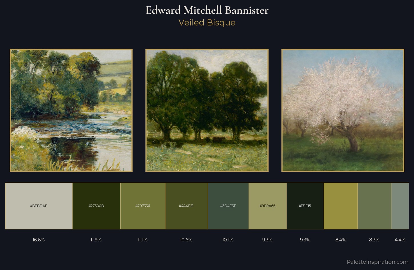 Edward Mitchell Bannister Palette 3 — Veiled Bisque