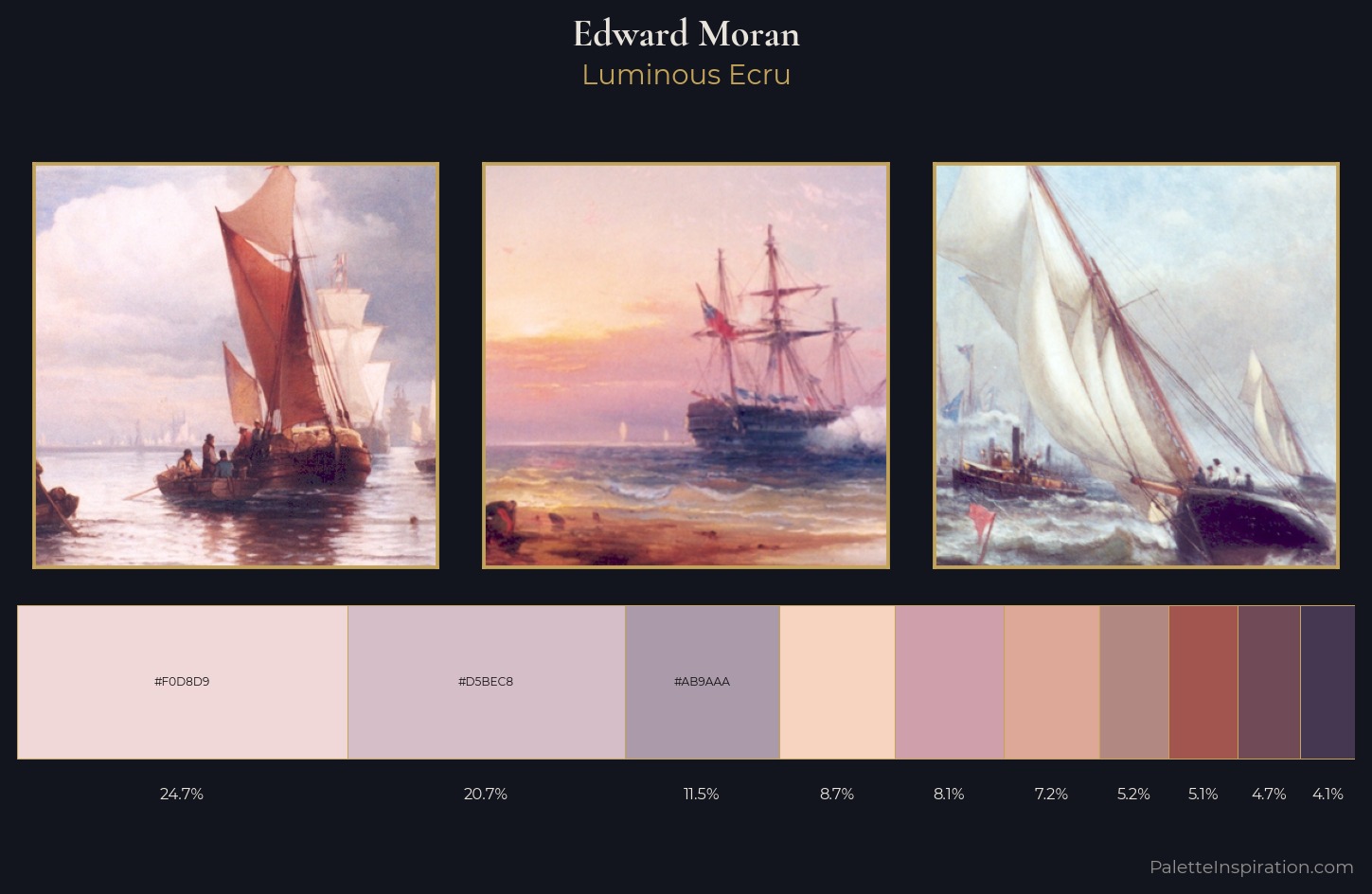 Edward Moran Palette 1 — Luminous Ecru