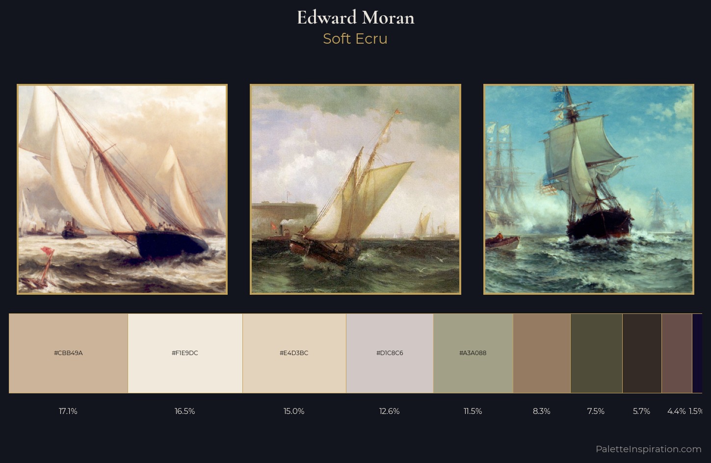 Edward Moran Palette 3 — Soft Ecru