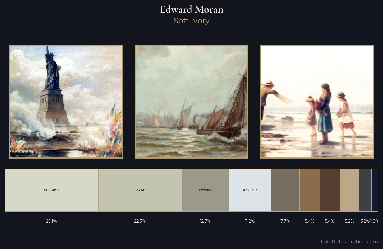 Edward Moran Palette 4 — Soft Ivory