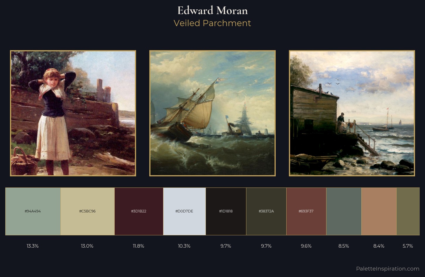 Edward Moran Palette 7 — Veiled Parchment
