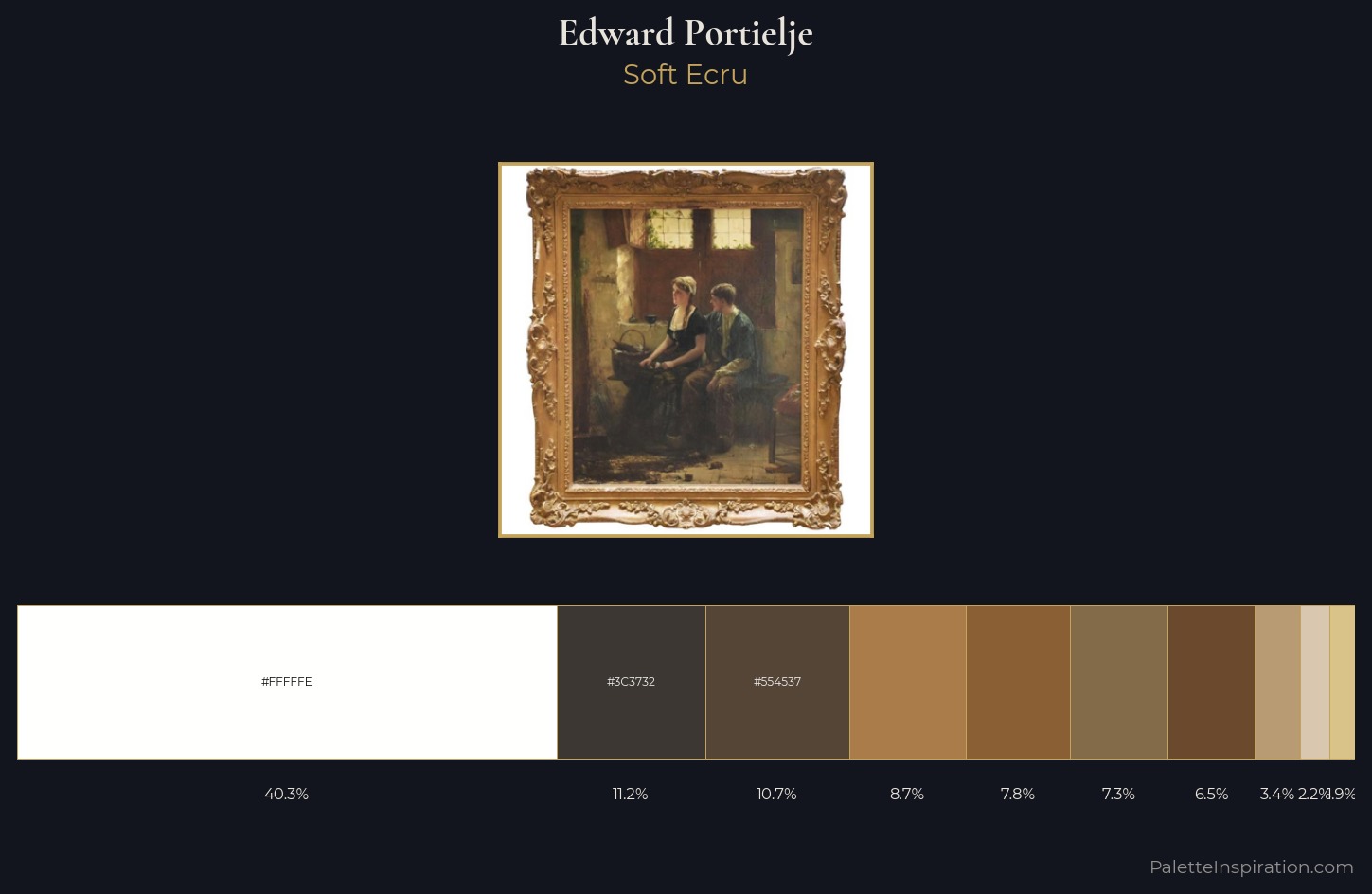 Edward Portielje Palette 1 — Soft Ecru