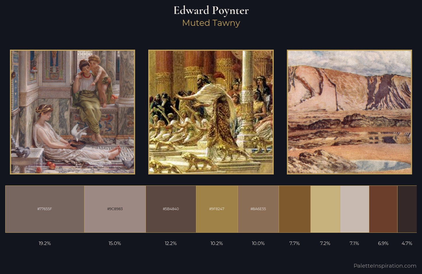 Edward Poynter Palette 2 — Muted Tawny