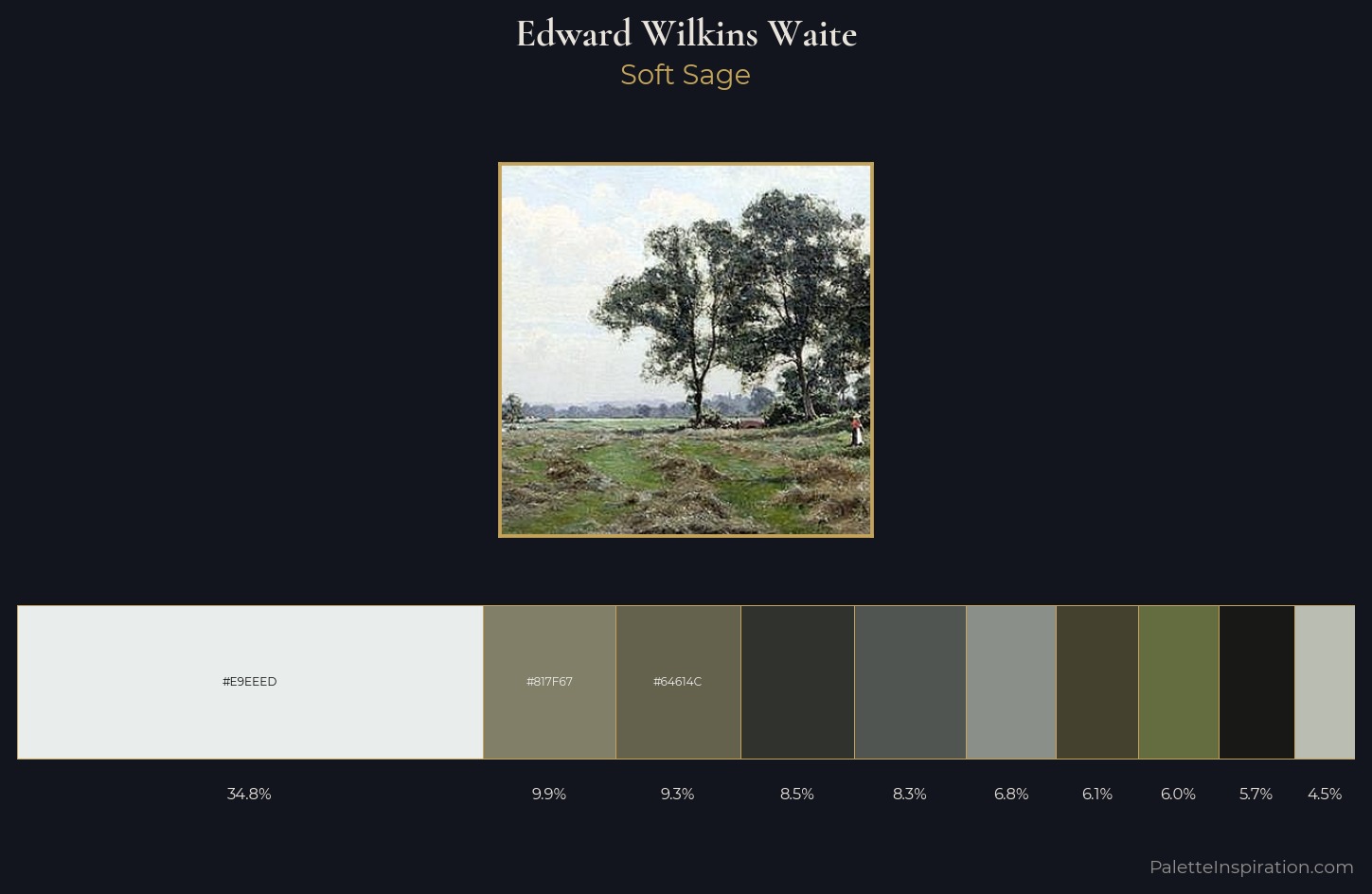 Edward Wilkins Waite Palette 5 — Soft Sage