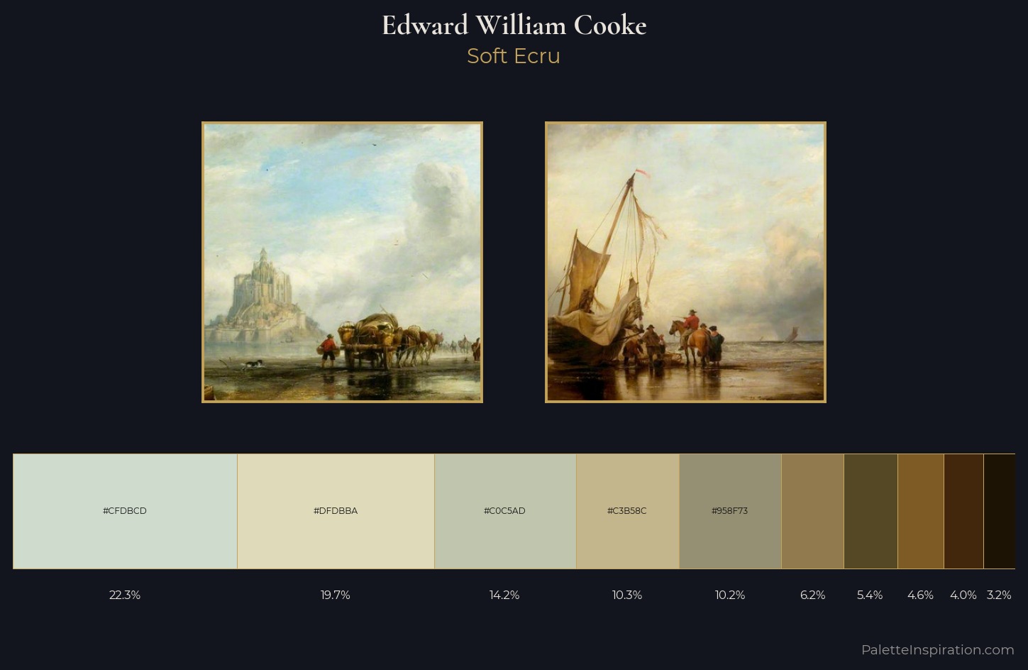 Edward William Cooke Palette 1 — Soft Ecru