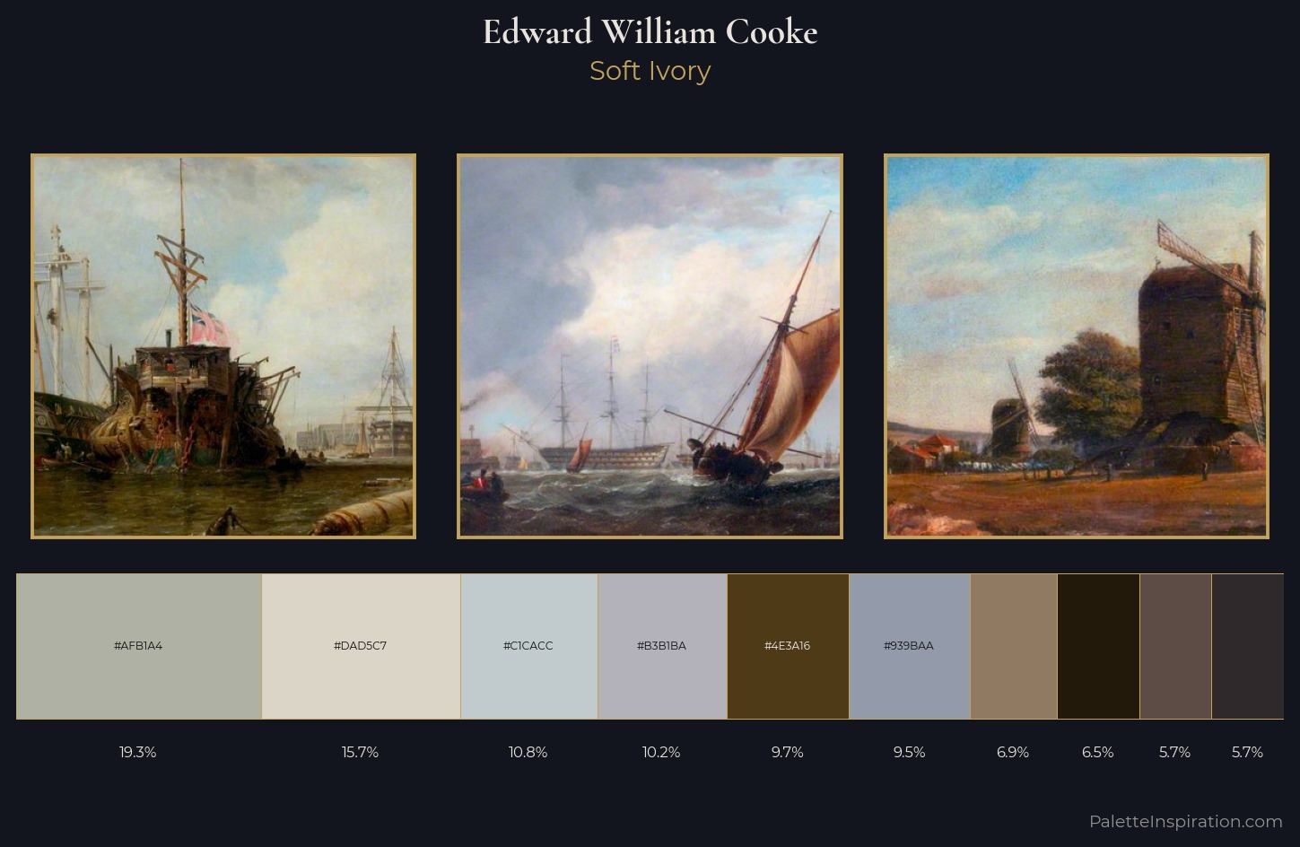 Edward William Cooke Palette 3 — Soft Ivory