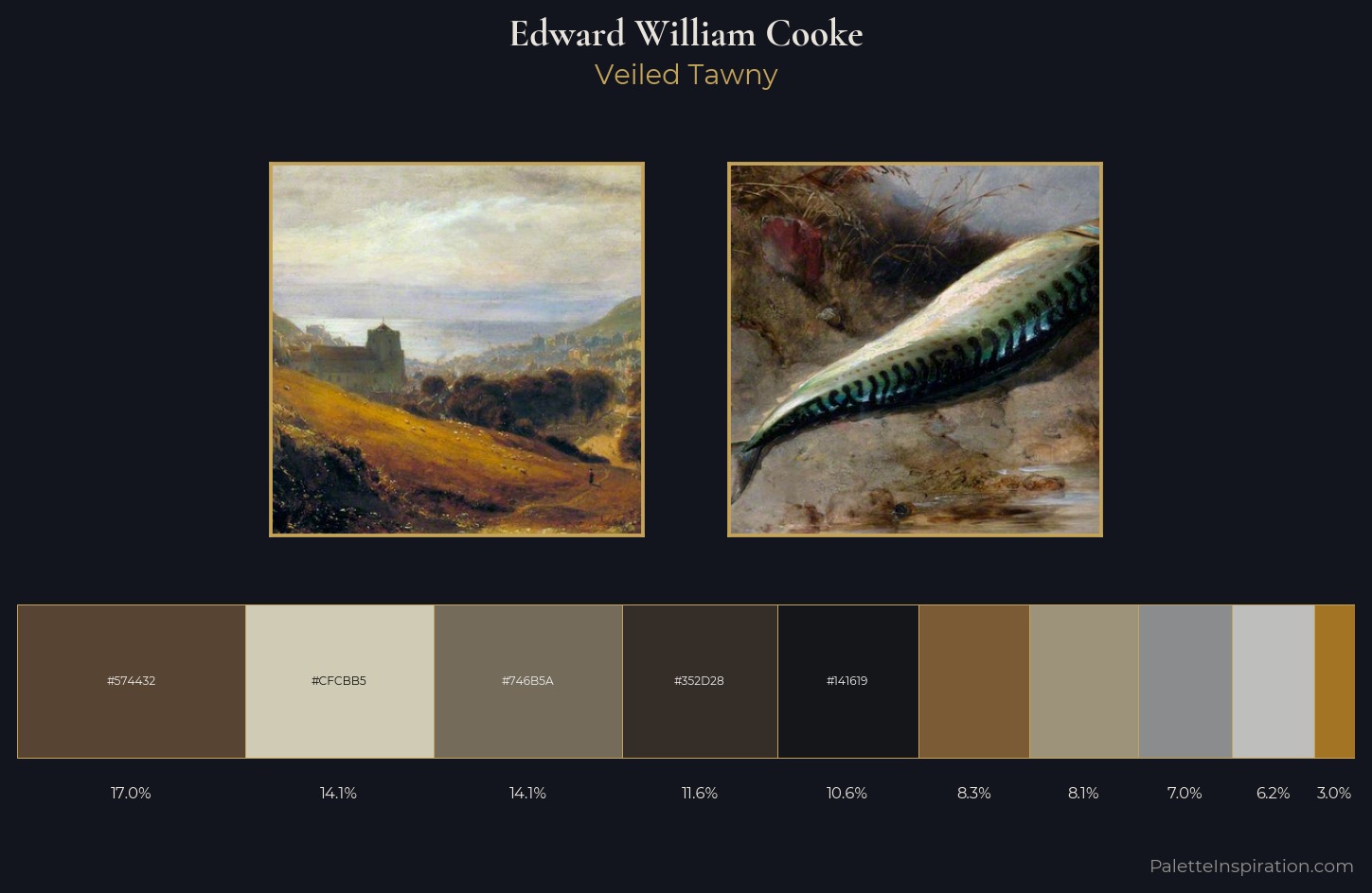Edward William Cooke Palette 4 — Veiled Tawny