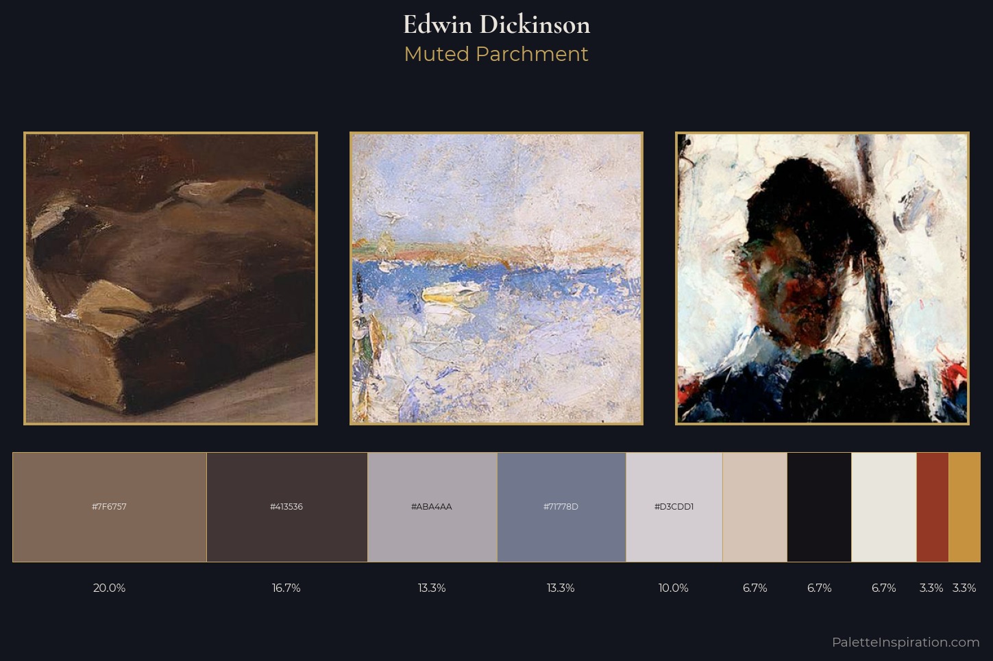 Edwin Dickinson Master Palette — Muted Parchment