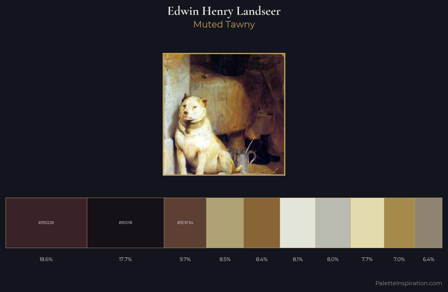 Edwin Henry Landseer Palette 1 — Muted Tawny