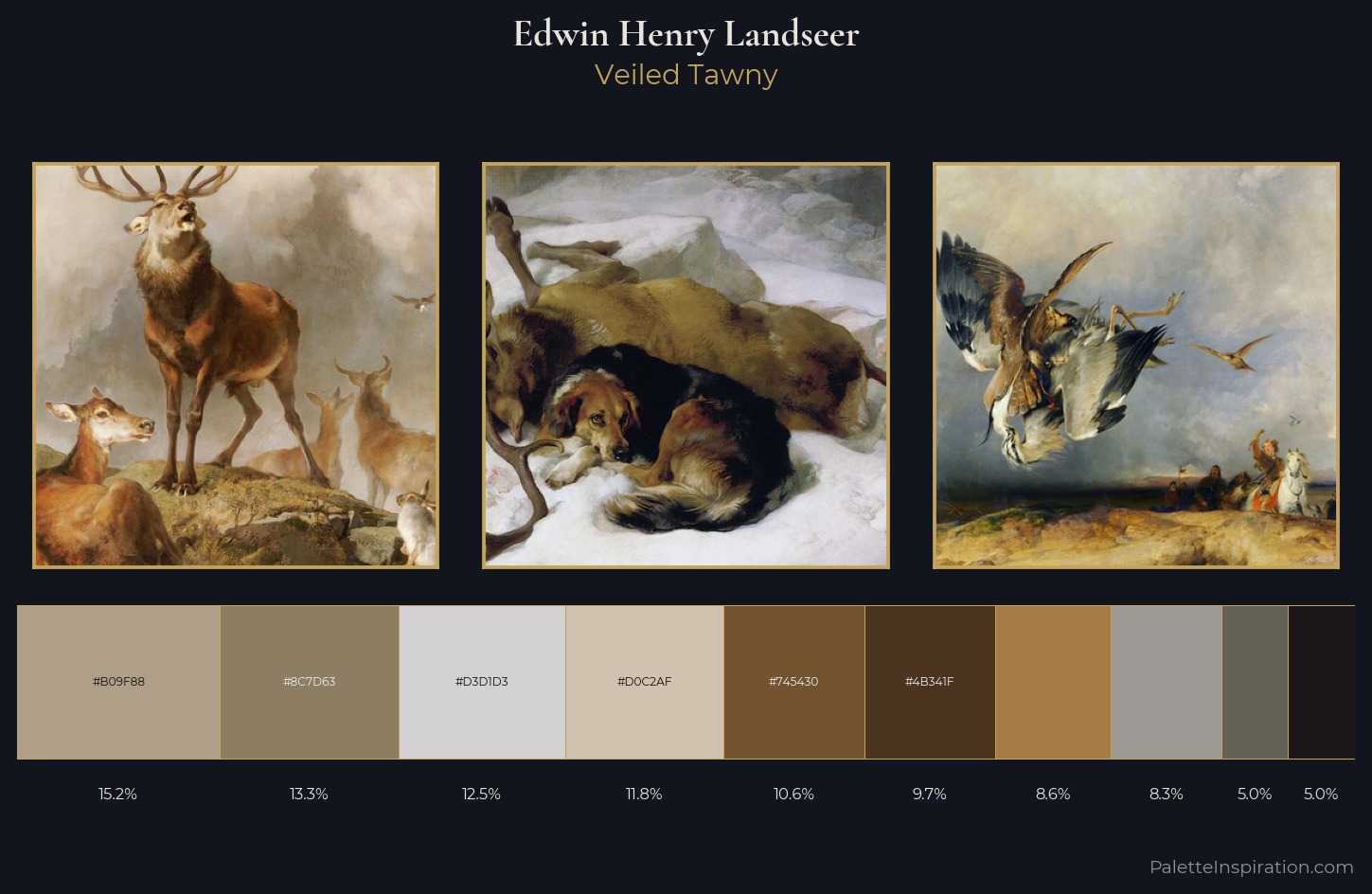 Edwin Henry Landseer Palette 2 — Veiled Tawny