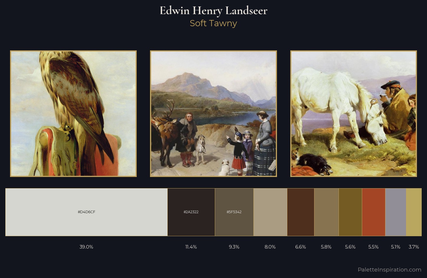 Edwin Henry Landseer Palette 3 — Soft Tawny