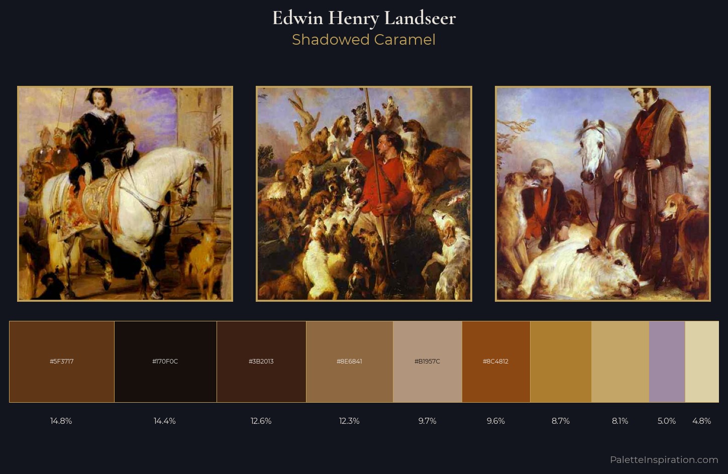 Edwin Henry Landseer Palette 5 — Shadowed Caramel