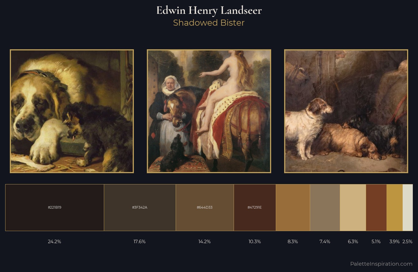 Edwin Henry Landseer Palette 7 — Shadowed Bister