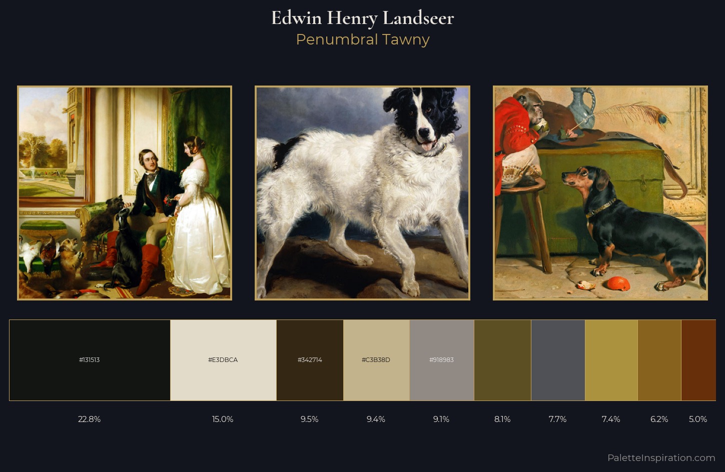 Edwin Henry Landseer Palette 8 — Penumbral Tawny