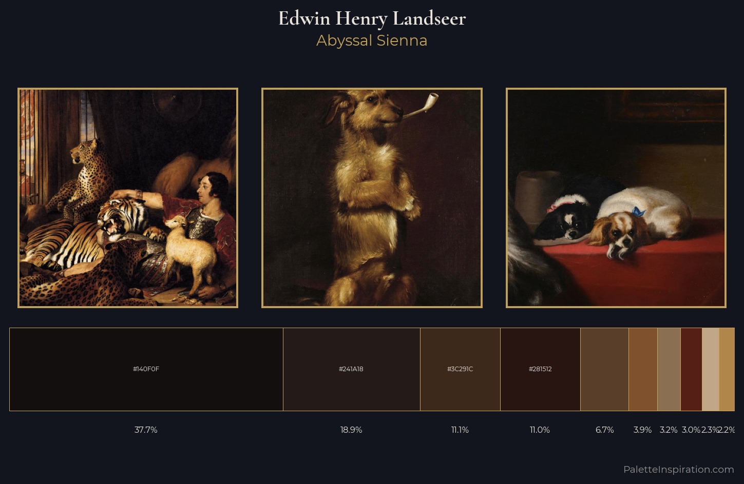 Edwin Henry Landseer Palette 11 — Abyssal Sienna
